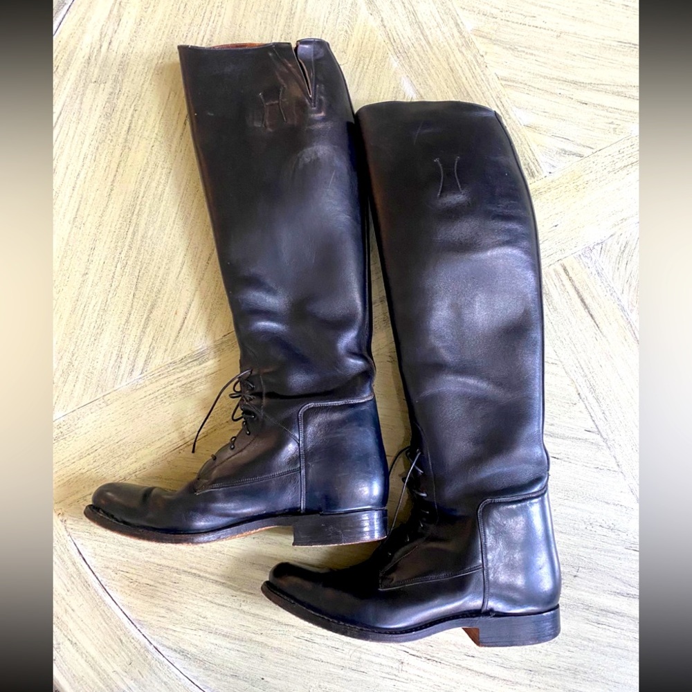 Classic Custom Dehner Tall Equestrian Riding Field Boots sz 6.5 USA